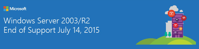 Fin de vie de Windows Server 2003