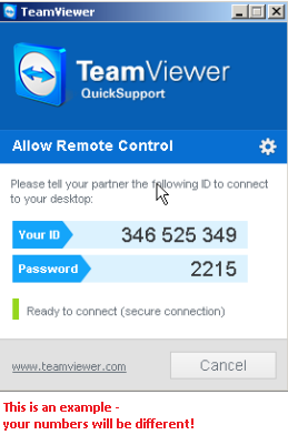Teamviewer example